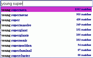 auto-completion for the word super